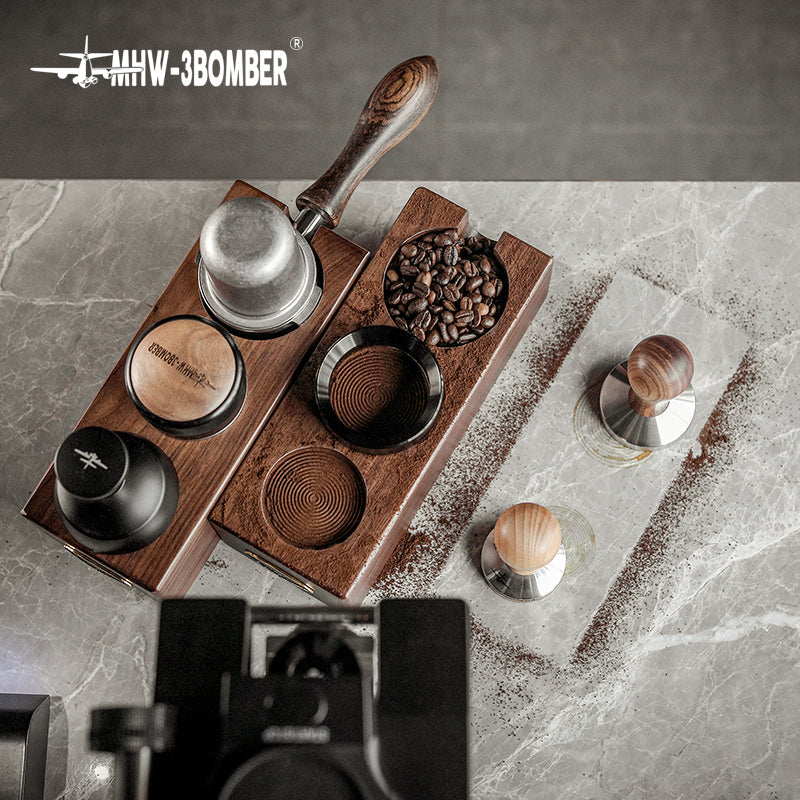 MHW-3BOMBER Wood Portafilter Holder