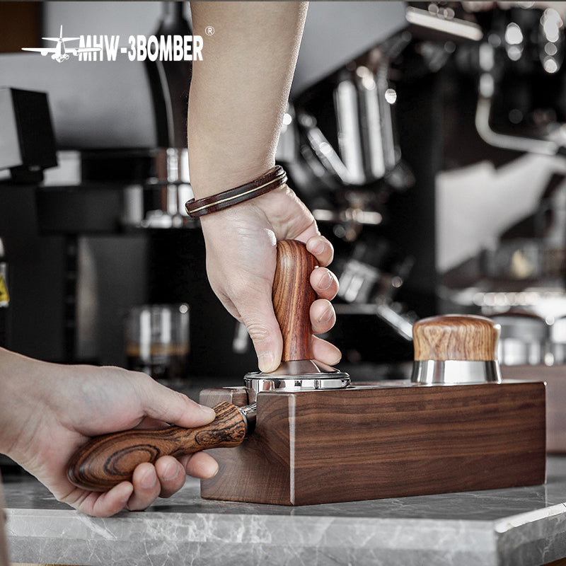 MHW-3BOMBER Wood Portafilter Holder
