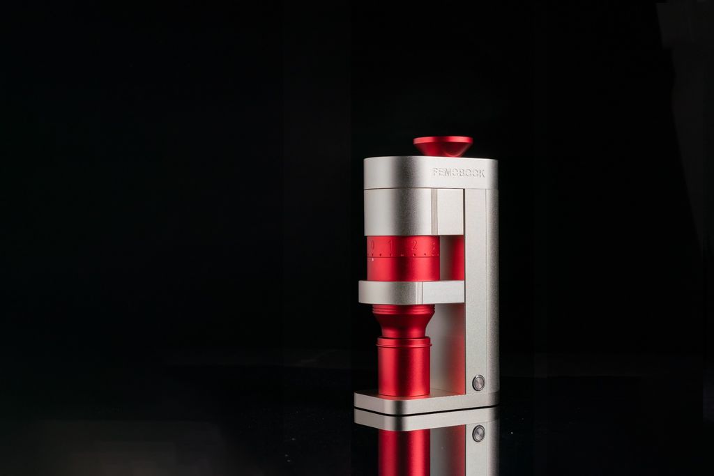 FEMOBOOK A68 Electric Coffee Grinder Gold Red