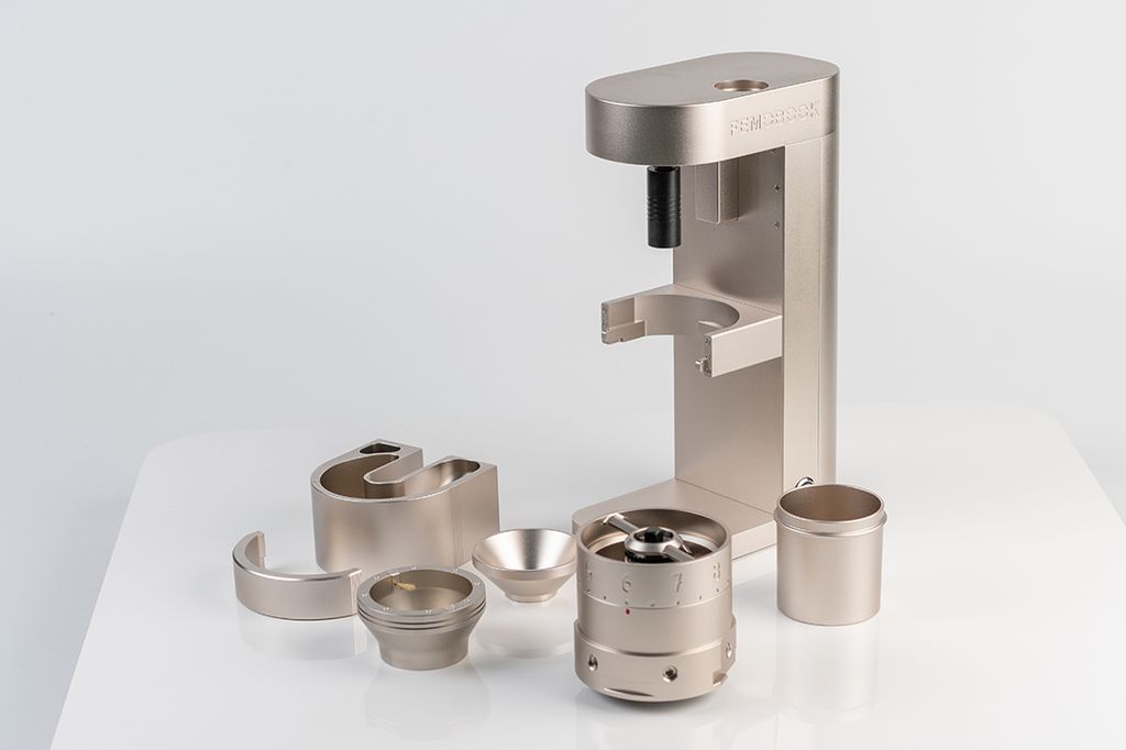 FEMOBOOK A68 Electric Coffee Grinder Champangne gold