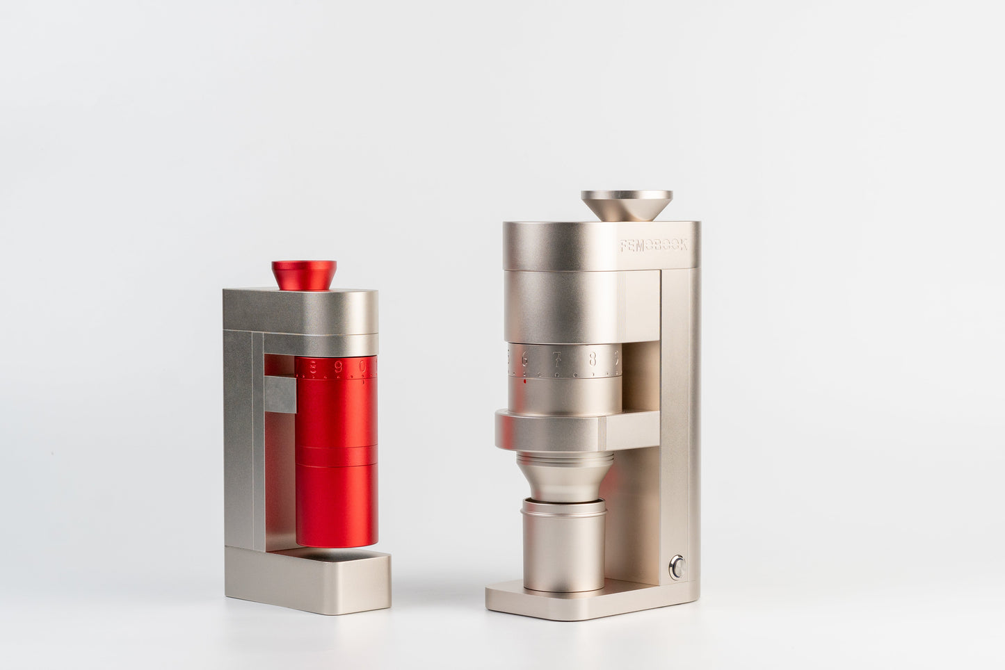 FEMOBOOK A5 Electric Coffee Grinder Champangne gold