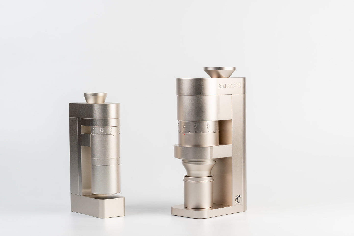 FEMOBOOK A5 Electric Coffee Grinder Champangne gold
