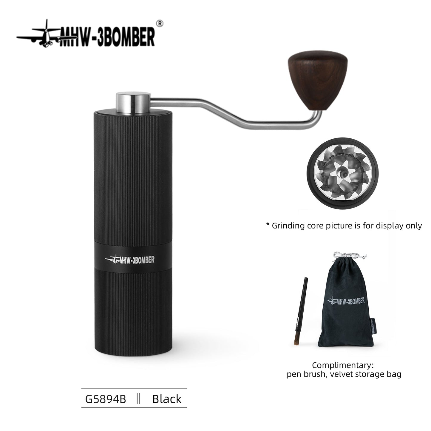 MHW-3BOMBER Racing M1 Manual Coffee Grinder