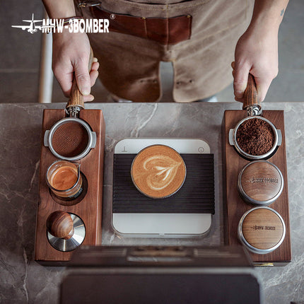 MHW-3BOMBER Wood Portafilter Holder