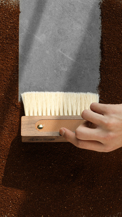 MHW-3BOMBER Line Leather Sheath Brush