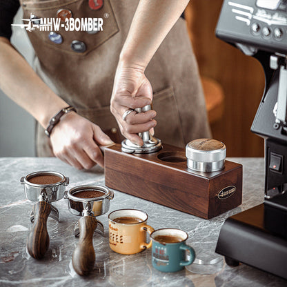 MHW-3BOMBER Wood Portafilter Holder