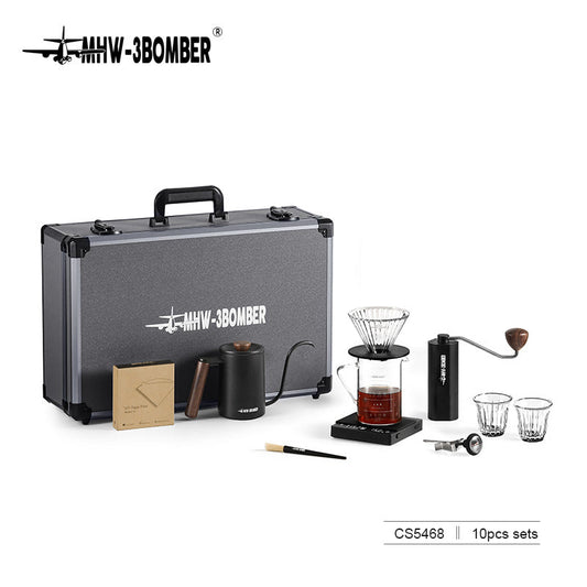 MHW-3BOMBER B-2 Tactics Set - 10-Piece Coffee Brewing Tool Kit