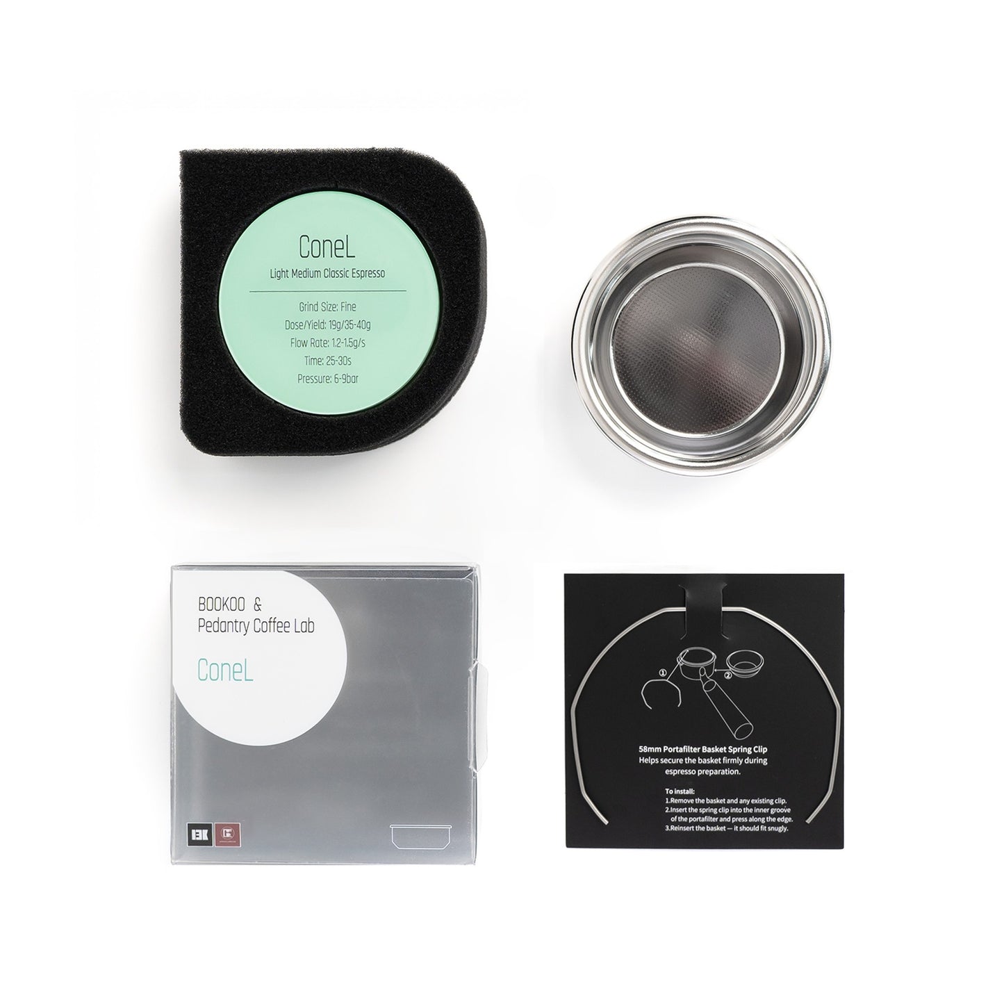 BOOKOO Espresso Filter Baskets 58mm